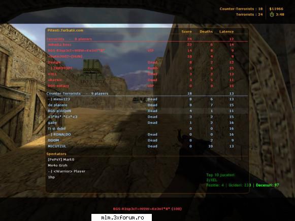 Cel mai frumos server de cs ;) - Pitesti.Turbatii.com un server de cs classic - Publicitate gratuita
